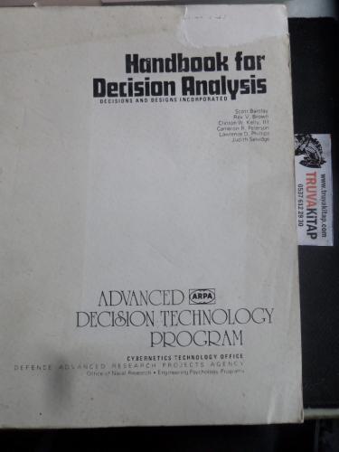 Handbook for Decision Analysis Ders Notu