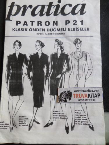 Pratica Patron P21 Klasik Önden Düğmeli Elbiseler
