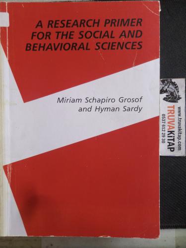 A Research Primer For The Social And Behavioral Sciences*