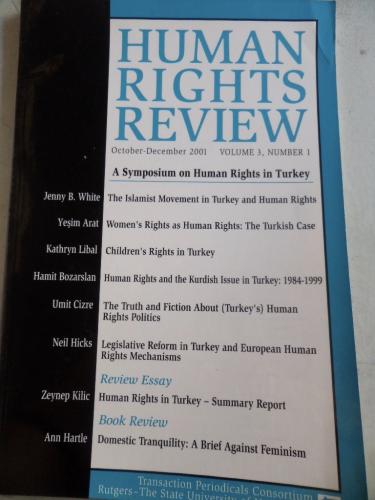 Human Rights Review 2001 / 3-1