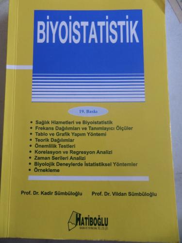 Biyoistatistik Kadir Sümbüloğlu