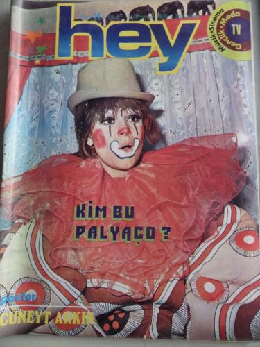 Hey Dergisi 1975 / 34 Kapak Kim Bu Palyaço - Poster Cüneyt Arkın
