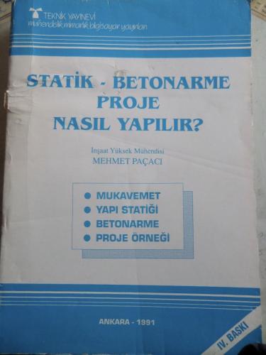 Statik Betonarme Proje Nasıl Yapılır ? Mehmet Paçacı