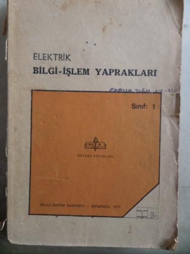 Elektrik Bilgi İşlem Yaprakları Sınıf 1