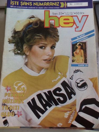 Hey Dergisi 1983 / 22 Kapak Ajda Pekkan Müzikal Yıldızı Oldu ( Posters