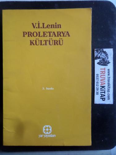Proletarya Kültürü V. İ. Lenin