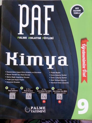 9. Sınıf Kimya Anlatım Föyleri