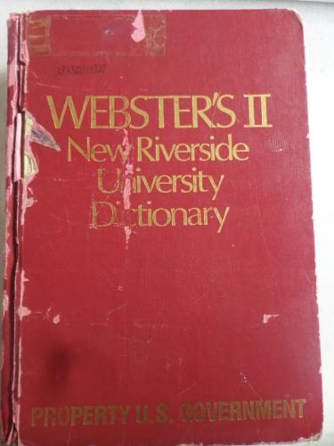Webster's II New Riverside University Dictionary