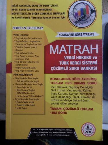 Matrah Vergi Hukuku ve Türk Vergi Sistemi Çözümlü Soru Bankası