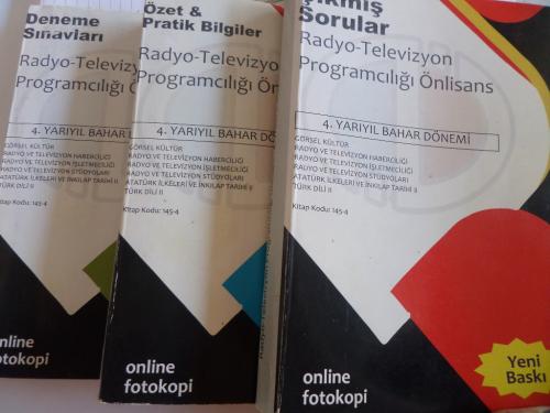 Radyo Televizyon Programcılığı Önlisans 4. Yarıyıl Bahar Dönemi / 3 Kitap