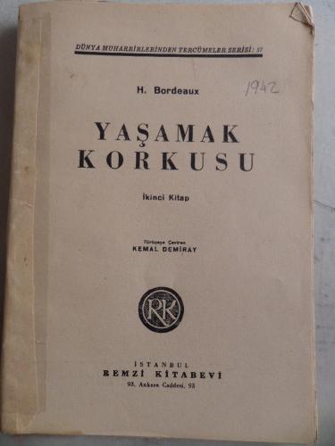 Yaşamak Korkusu 2.Kitap