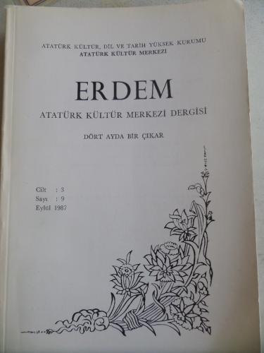 Erdem Atatürk Kültür Merkezi Dergisi 1987 / 9