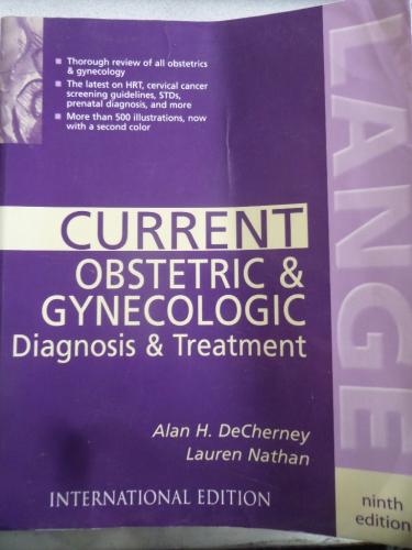 Current Obstetric & Gynecologic Diagnosis & Treatment