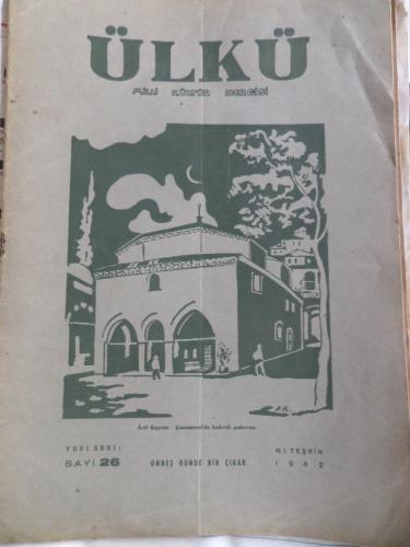 Ülkü Milli Kültür Dergisi 1942 / 26