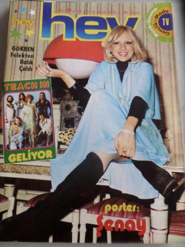 Hey Dergisi 1975 / 23 Kapak Gökben Felekten Balık Çaldı- Poster Şenay