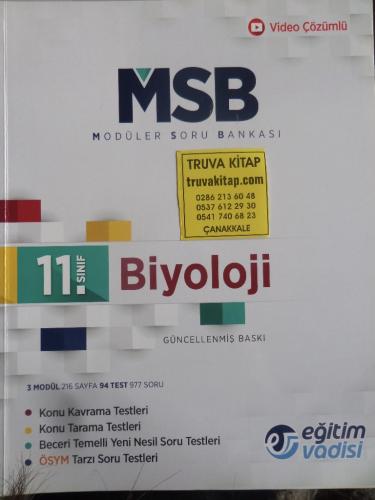 11. Sınıf Biyoloji Modüler Soru Bankası / 3 Modül
