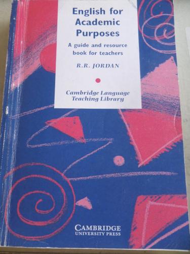 English For Academic Purposes* R. R. Jordan