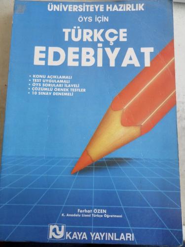 ÖYS İçin Türkçe Edebiyat Ferhat Özen