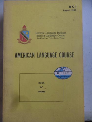 American Language Course Book Of Idioms