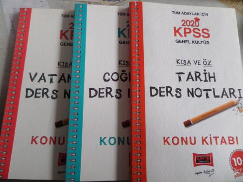 KPSS Genel Kültür Genel Yetenek Ders Notları / 3 Adet