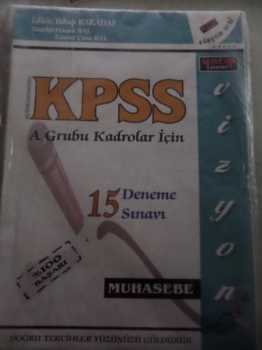 KPSS A Grubu Kadrolar İçin 15 Deneme Sınavı Muhasebe