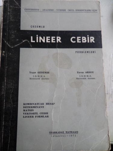 Çözümlü Lineer Cebir Problemleri