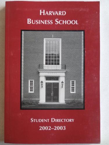 Harvard Business School Student Directory 2002-2003