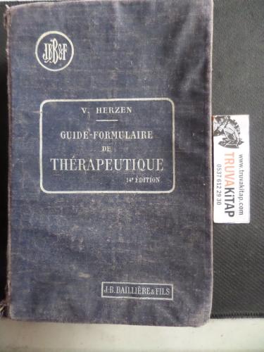 Guide Formulaire De Therapeutique