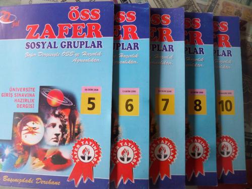 ÖSS Zafer Sosyal Gruplar Üniversite Giriş Sınavına Hazırlık Dergisi Sa