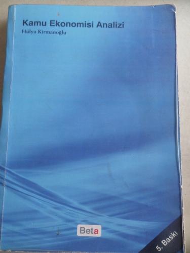 Kamu Ekonomisi Analizi Hülya Kirmanoğlu