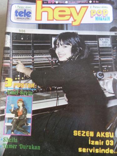 Hey Dergisi 1979 / 23 Kapak Sezen Aksu İzmir 03 Servisinde -Poster Eme