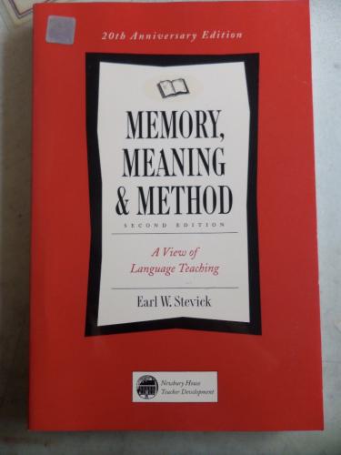 Memory Meaning & Method Earl W. Stevick