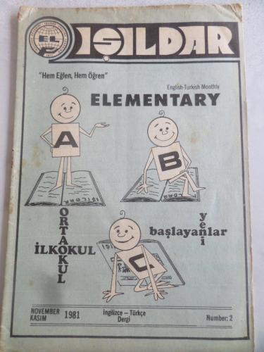 Işıldar İngilizce Türkçe Dergi 1981 / 2