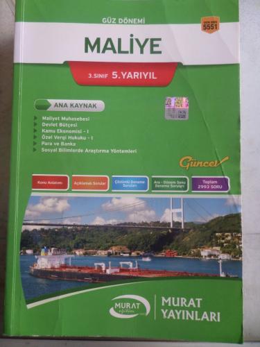 3. Sınıf 5. Yarıyıl Maliye Ana Kaynak