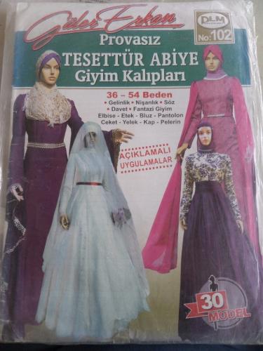 Güler Erkan No 102 - Provasız Tesettür Abiye Giyim Kalıpları