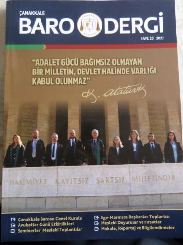 Çanakkale Baro Dergi 2022 / 20