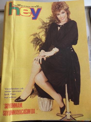 Hey Dergisi 1983 / 681 Kapak İpek Pınar ( Postersiz )