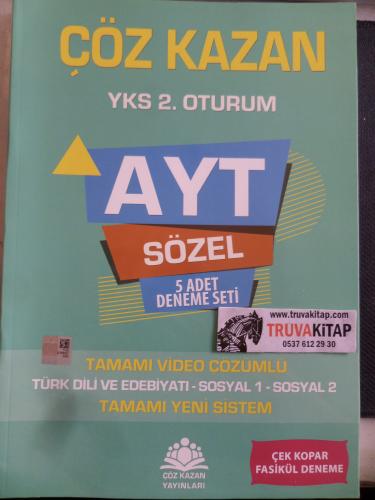 Çöz Kazan YKS 2. Oturum AYT Sözel 5 Adet Deneme Seti