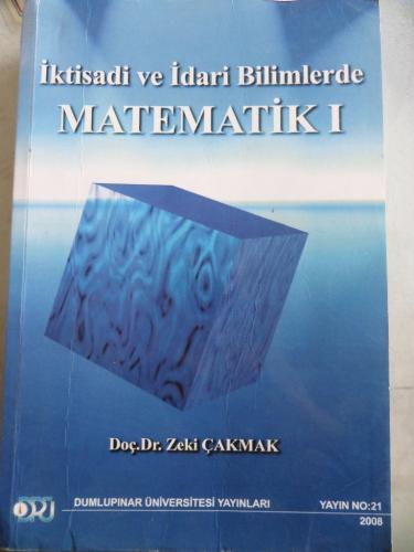 İktisadi ve İdari Bilimlerde Matematik I