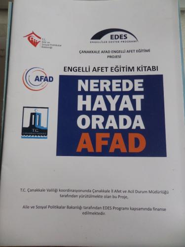 Engelli Afet Eğitim Kitabı Nerede Hayat Orada AFAD