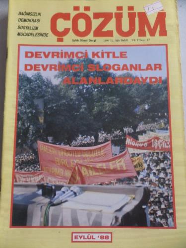 Çözüm Aylık Siyasi Dergi 1988 / 17