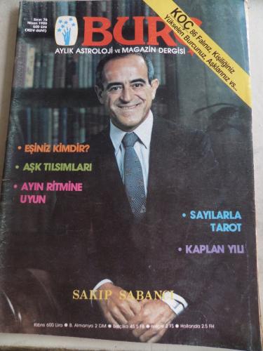 Burç Aylık Astroloji ve Magazin Dergisi 1986 / 76 - Sakıp Sabancı