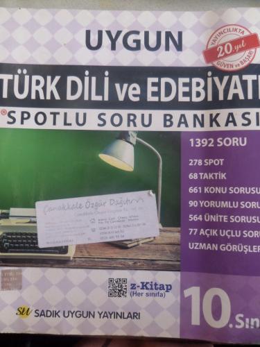 10. Sınıf Türk Dili ve Edebiyatı Spotlu Soru Bankası