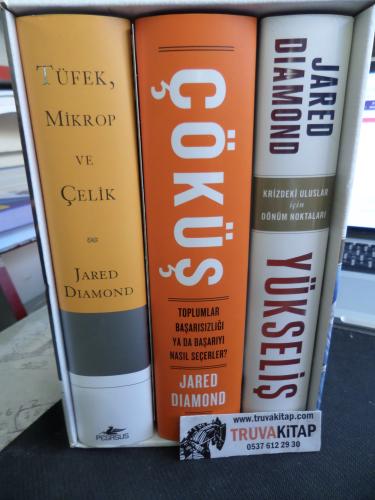Tüfek, Mikrop ve Çelik Üçlemesi Kutulu Özel Seti (3 Kitap) (Ciltli) Ja