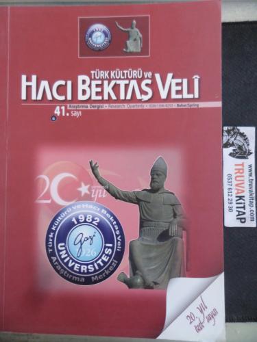 Hacı Bektaş Veli Araştırma Dergisi 2007 / 41