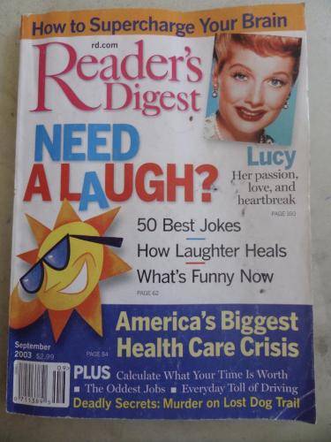 Reader's Digest Need A Laugh 2003 / September