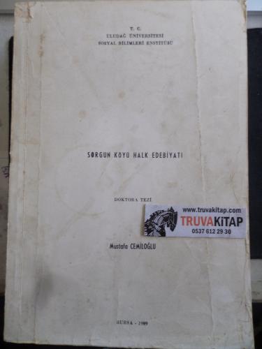 Sorgun Köyü Halk Edebiyatı Doktora Tezi