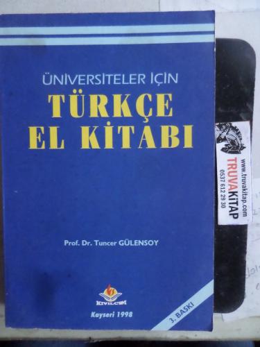 Üniversiteler İçin Türkçe El Kitabı
