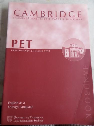 PET Preliminary English Test Handbook