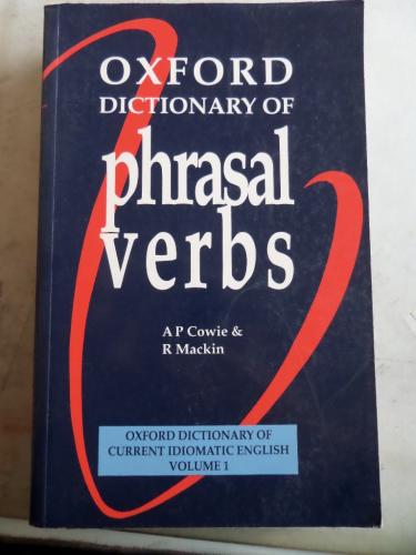 Oxford Dictionary Of Phrasal Verbs A. P. Cowie